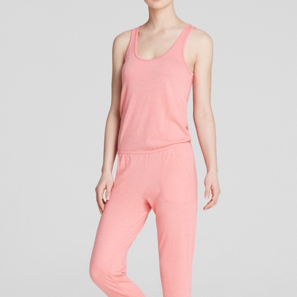 NEW C&C California pink cotton jumpsuit XS